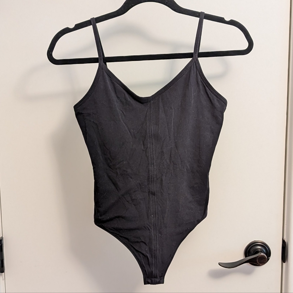 Everlane Black Tank Bodysuit in XS